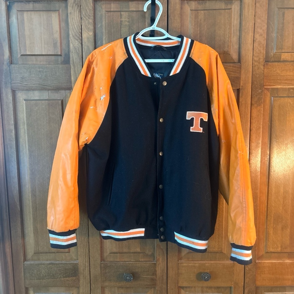 Steve & Barry's Orange and Black University of Tennese Varsity Jacket
